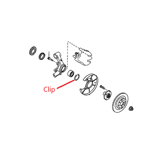 Rear Wheel Bearing Retainer Ring Clip Miata 1990-2005