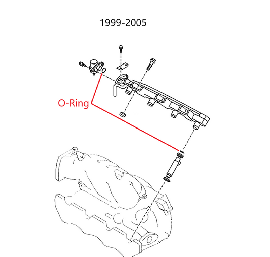 Fuel Injector or Pressure Regulator O Ring OEM Miata 1990-2005