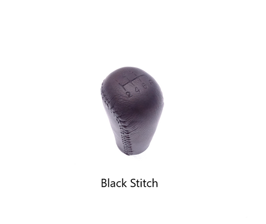 Shift Knob Black Leather 6-Speed OEM Miata 1999-2005
