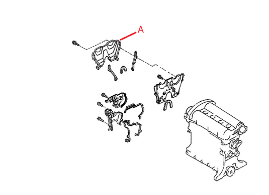 Engine Timing Cover Plastic OEM Miata 1990-2005