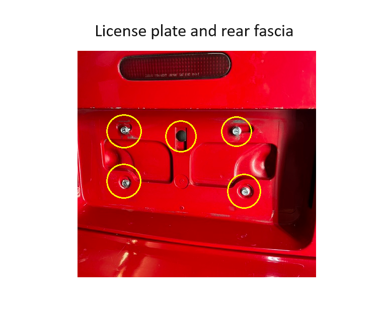 Load image into Gallery viewer, Rear Fascia License Trim Screw Set 90-97 Miata
