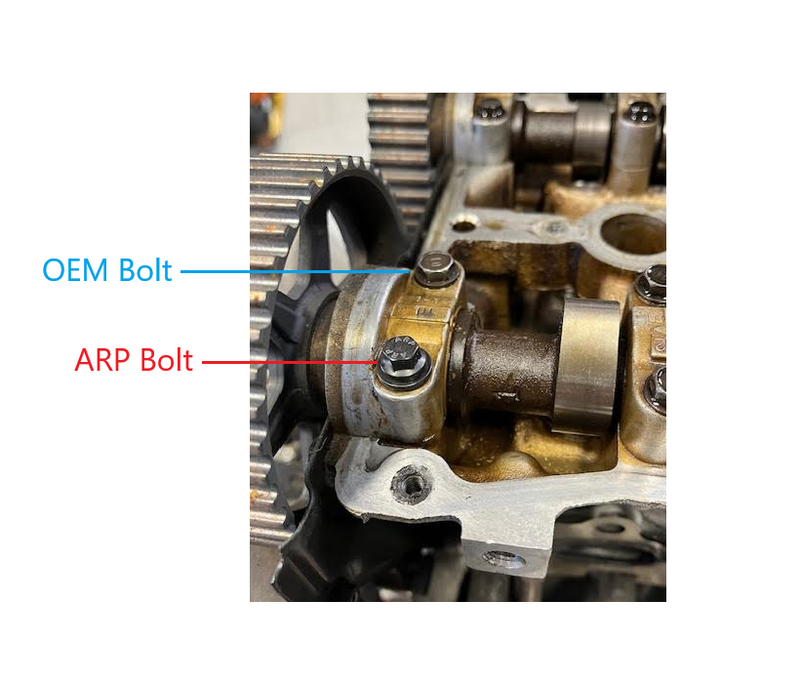 Load image into Gallery viewer, Cam Tower Bearing Cap Bolt OEM or ARP Miata 1990-2005
