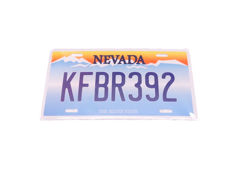 MacGruber License Plate Tag Nevada KFBR392 Miata