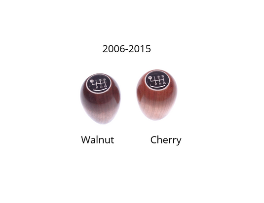 Wood Shift Knob Walnut or Cherry 6-Speed Miata 1999-2015