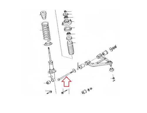 Front Upper Control Arm Bolt Miata 1990-2005 OEM