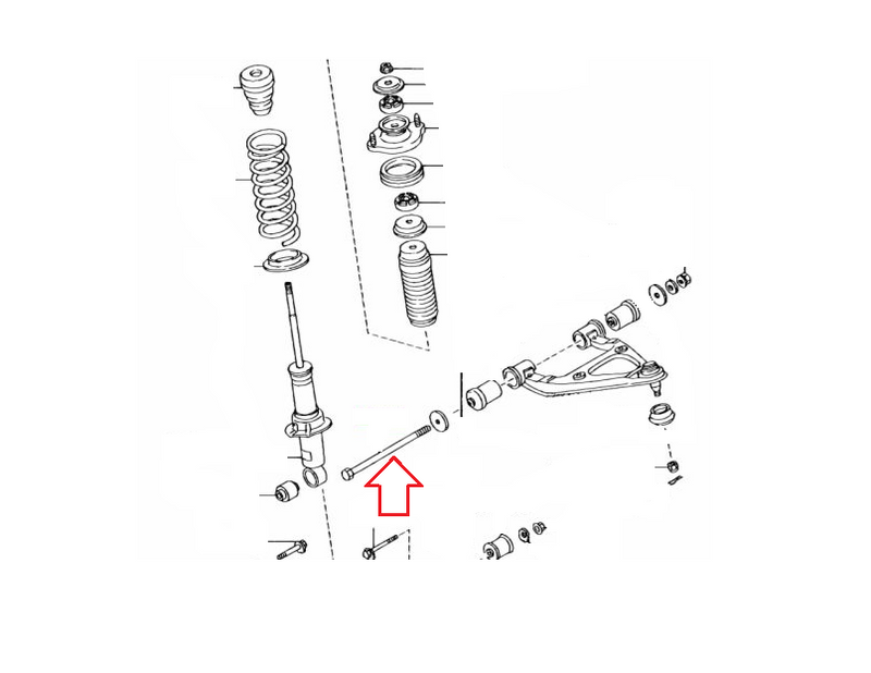 Load image into Gallery viewer, Front Upper Control Arm Bolt Miata 1990-2005 OEM
