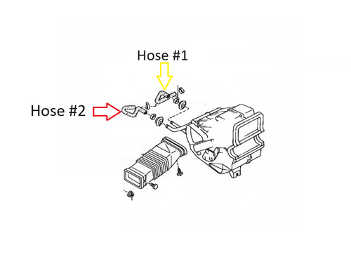 Heater Coolant Hose Miata 1990-97