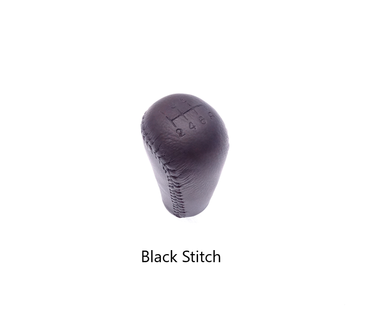 Load image into Gallery viewer, Shift Knob Black Leather 6-Speed OEM Miata 1999-2005
