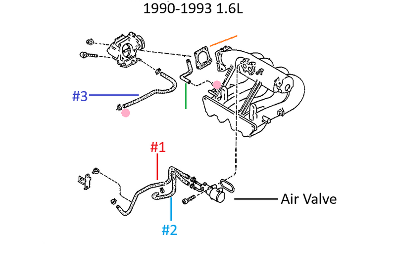 Load image into Gallery viewer, Intake Air Valve Hose 1.6L Miata 1990-1993
