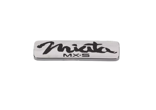 Rear Badge Emblem Chrome Black MX-5 Miata 1990-97 OEM