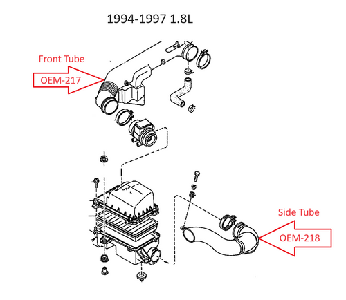 Air Intake Tube OEM Miata 1990-97