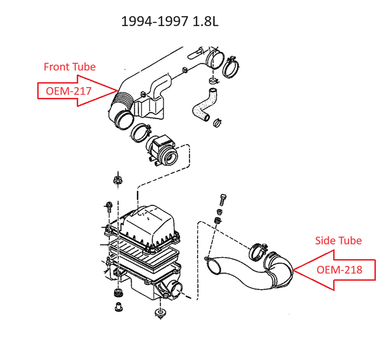 Load image into Gallery viewer, Air Intake Tube OEM Miata 1990-97
