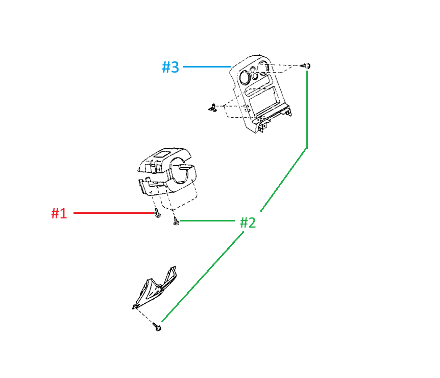 Steering Column Clam Shell and Dash Screw Miata 1990-97 – Miata Depot