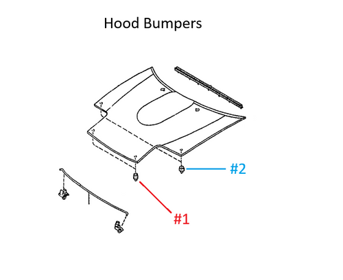 Hood Rubber Bumper Stop OEM Miata 1990-2005