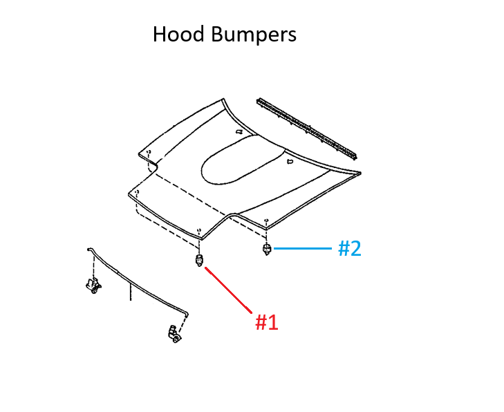 Load image into Gallery viewer, Hood Rubber Bumper Stop OEM Miata 1990-2005
