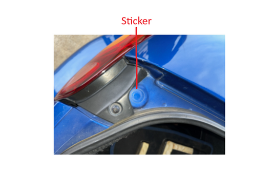 Trunk or Hood Bumper Paint Protector Sticker OEM Miata