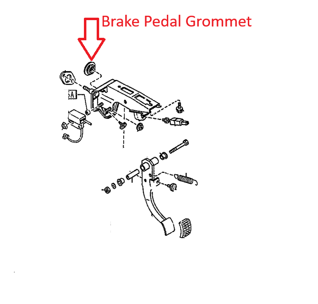 Load image into Gallery viewer, Grommet Brake Pedal Rod to Firewall OEM Miata 90-97
