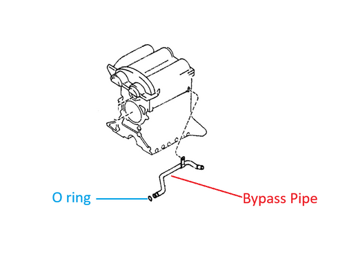 Engine Coolant Bypass Pipe or  O-ring Miata 1990-97