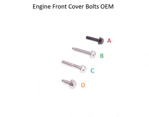 Engine Front Timing Cover Bolts Miata 1990-2005