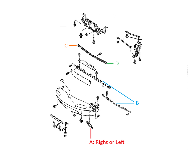 Load image into Gallery viewer, Front Bumper Bracket Support Hardware Miata 1990-97
