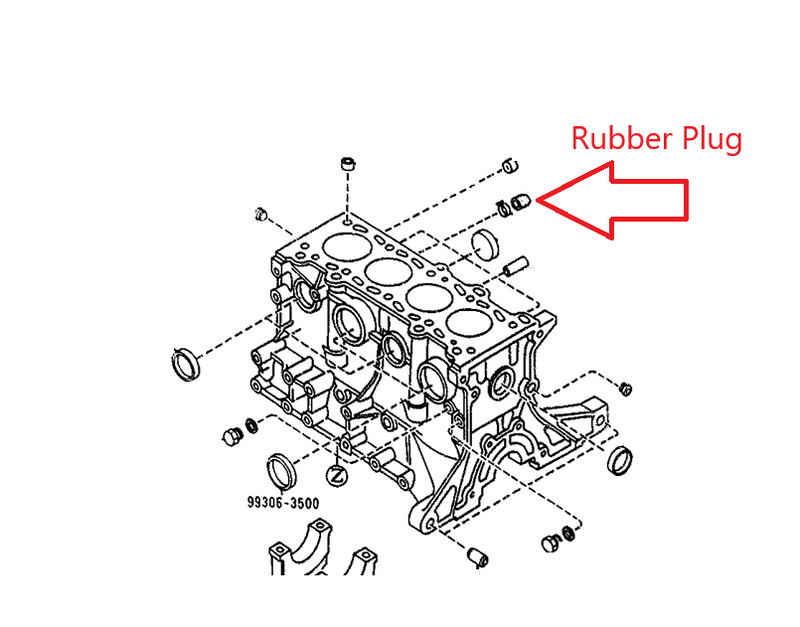 Load image into Gallery viewer, Rubber Plug OEM Miata 1990-93 1.6L
