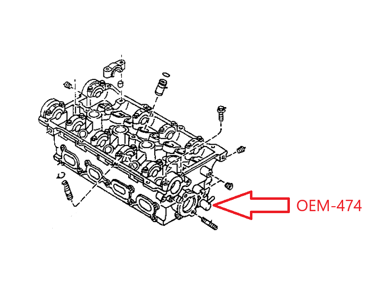 Load image into Gallery viewer, Coolant Bypass Fitting Rear of Head OEM 1.8L Miata 94-05
