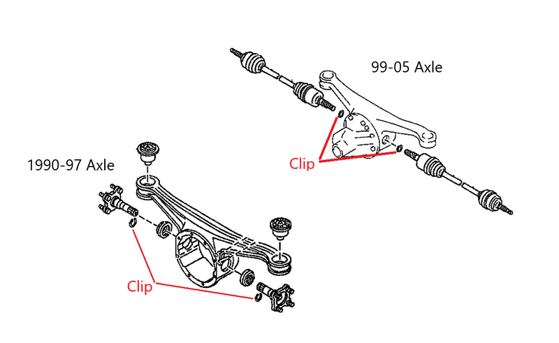 Load image into Gallery viewer, Rear Axle Differential C Clip OEM Miata 1990-2005
