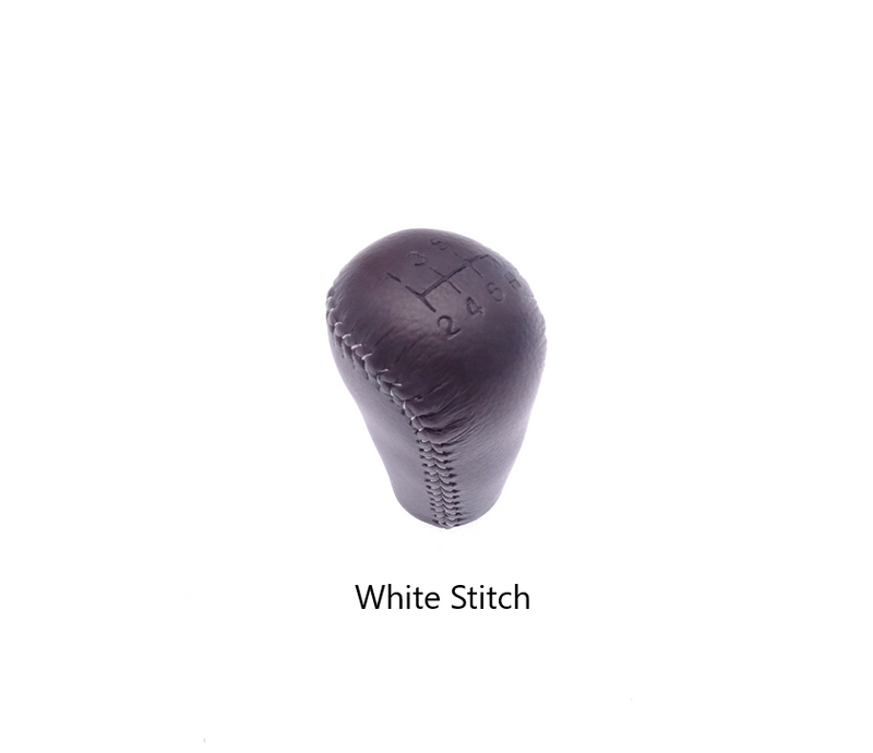 Load image into Gallery viewer, Shift Knob Black Leather 6-Speed OEM Miata 1999-2005
