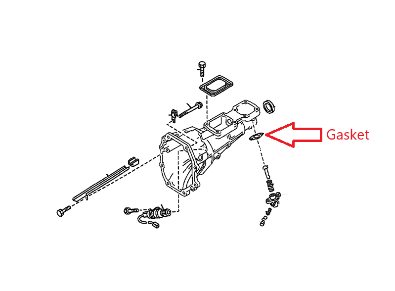 Load image into Gallery viewer, Transmission Tail Housing Gasket OEM Miata 1990-2005
