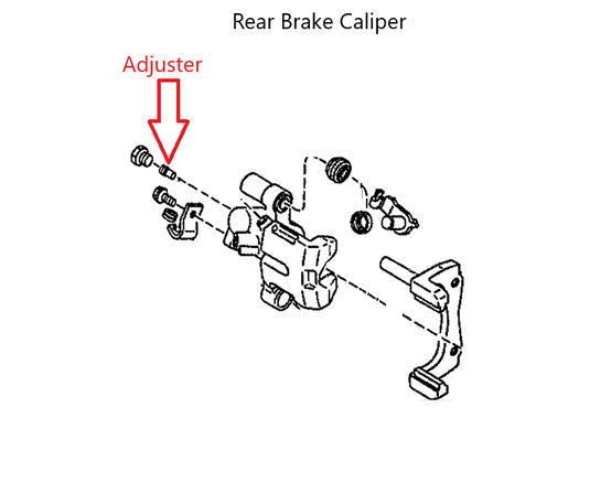 Rear Brake Adjuster Spline OEM Miata 1990-2005