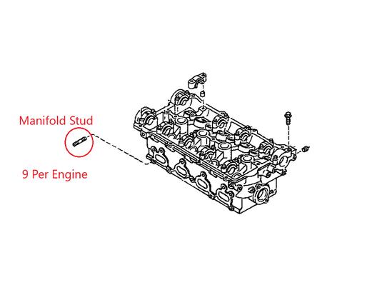 Exhaust Manifold or Header Stud OEM Miata 1990-2005