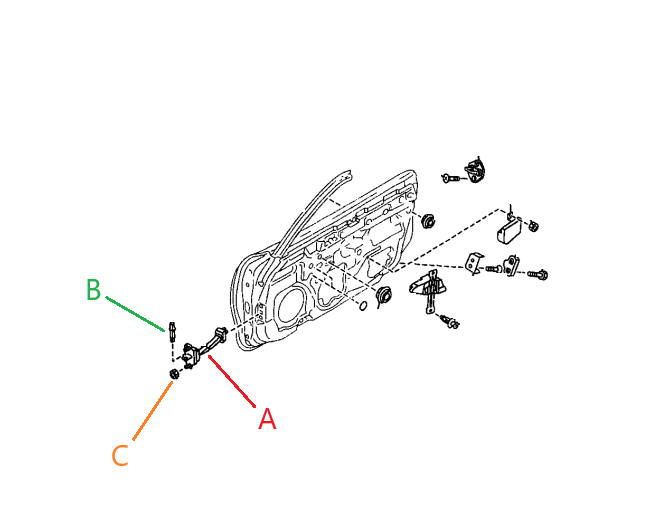 Load image into Gallery viewer, Door Catch Stop Checker or Hardware OEM Miata 1990-2005
