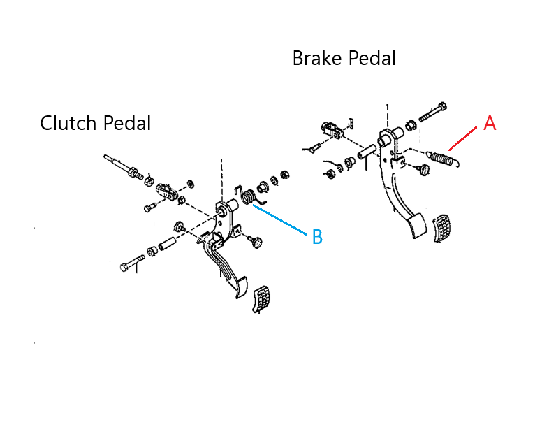 Load image into Gallery viewer, Brake or Clutch Pedal Spring OEM Miata
