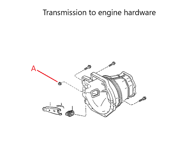 Load image into Gallery viewer, Transmission to Engine Mounting Bolt Nut Hardware Miata 1990-05

