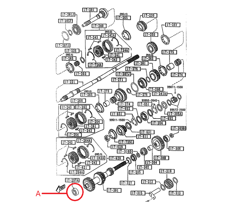 Load image into Gallery viewer, Transmission Bearing 5-Speed OEM Miata 1990-1997 NA
