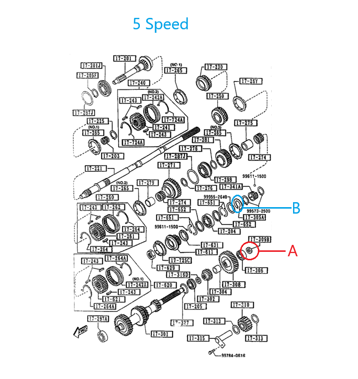 Load image into Gallery viewer, Transmission 5-Speed Hardware Parts Nut Clip Internals Miata 90-97
