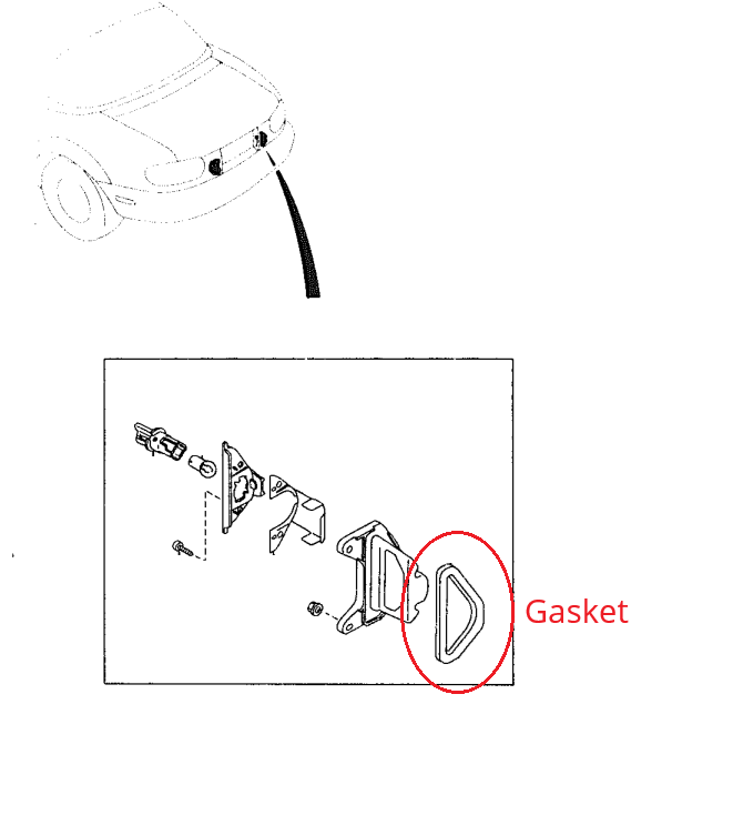Load image into Gallery viewer, License Plate Light Lamp Gasket Seal Miata 1990-97 OEM
