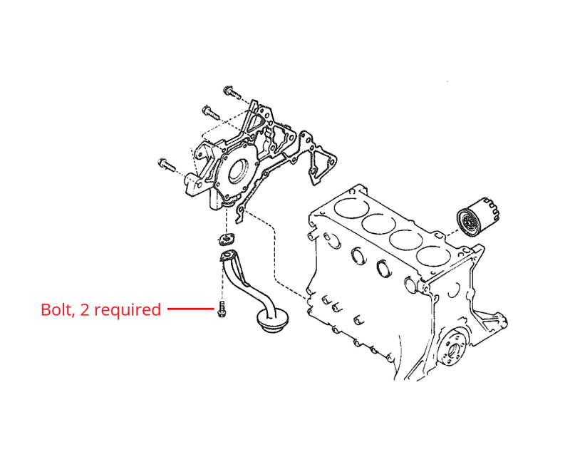 Load image into Gallery viewer, Oil Pump Pickup Tube Bolt OEM or ARP Miata 1990-2005
