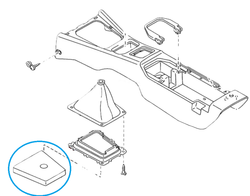 Load image into Gallery viewer, Shifter Boot Insulator Pad OEM Miata 1990-2005

