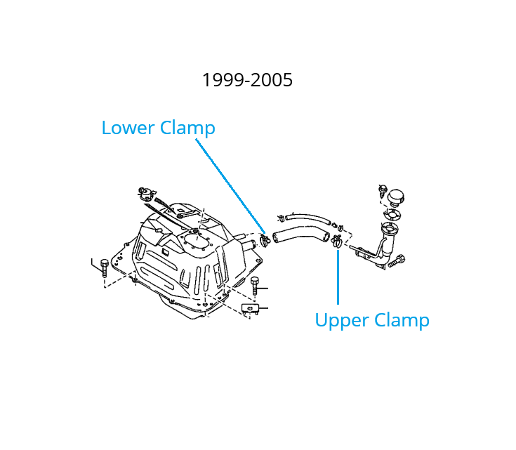 Load image into Gallery viewer, Fuel Neck Hose Clamp OEM Miata 1990-2005

